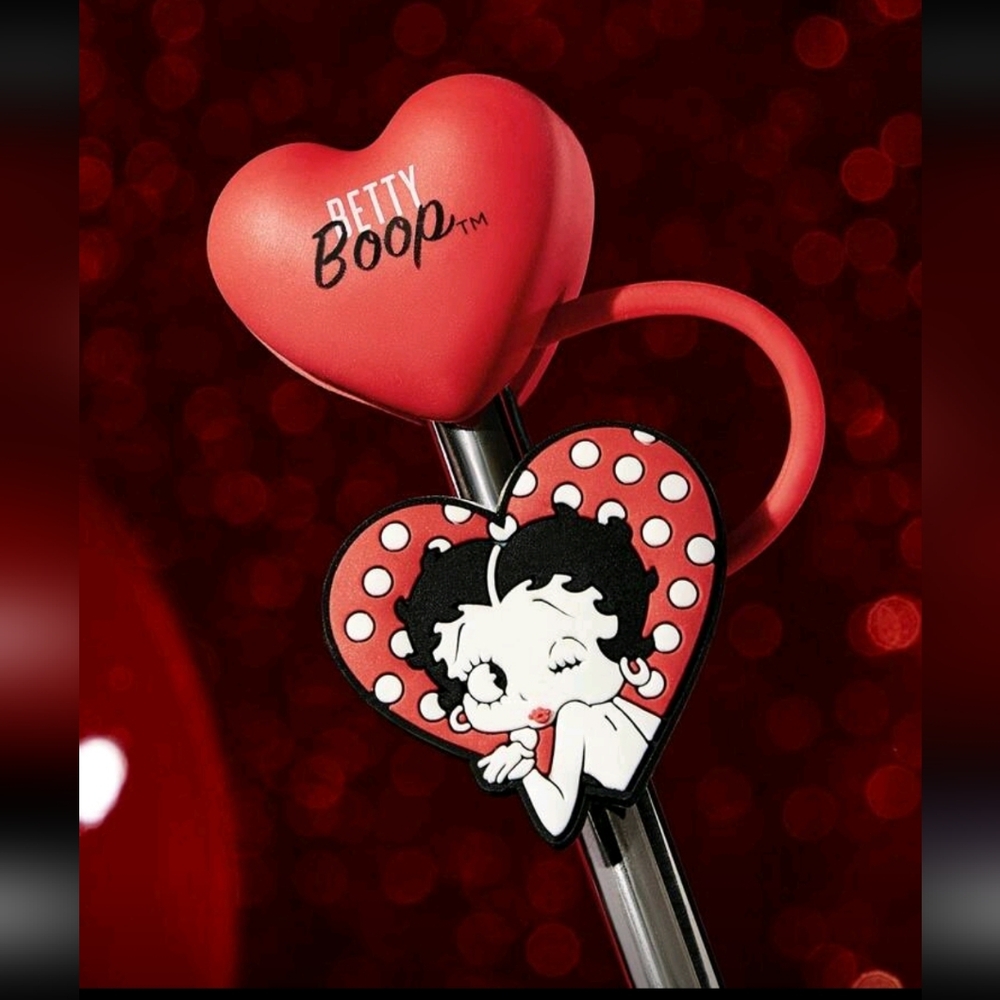 NWT Betty Boop Reusable Straw Cover Accessory